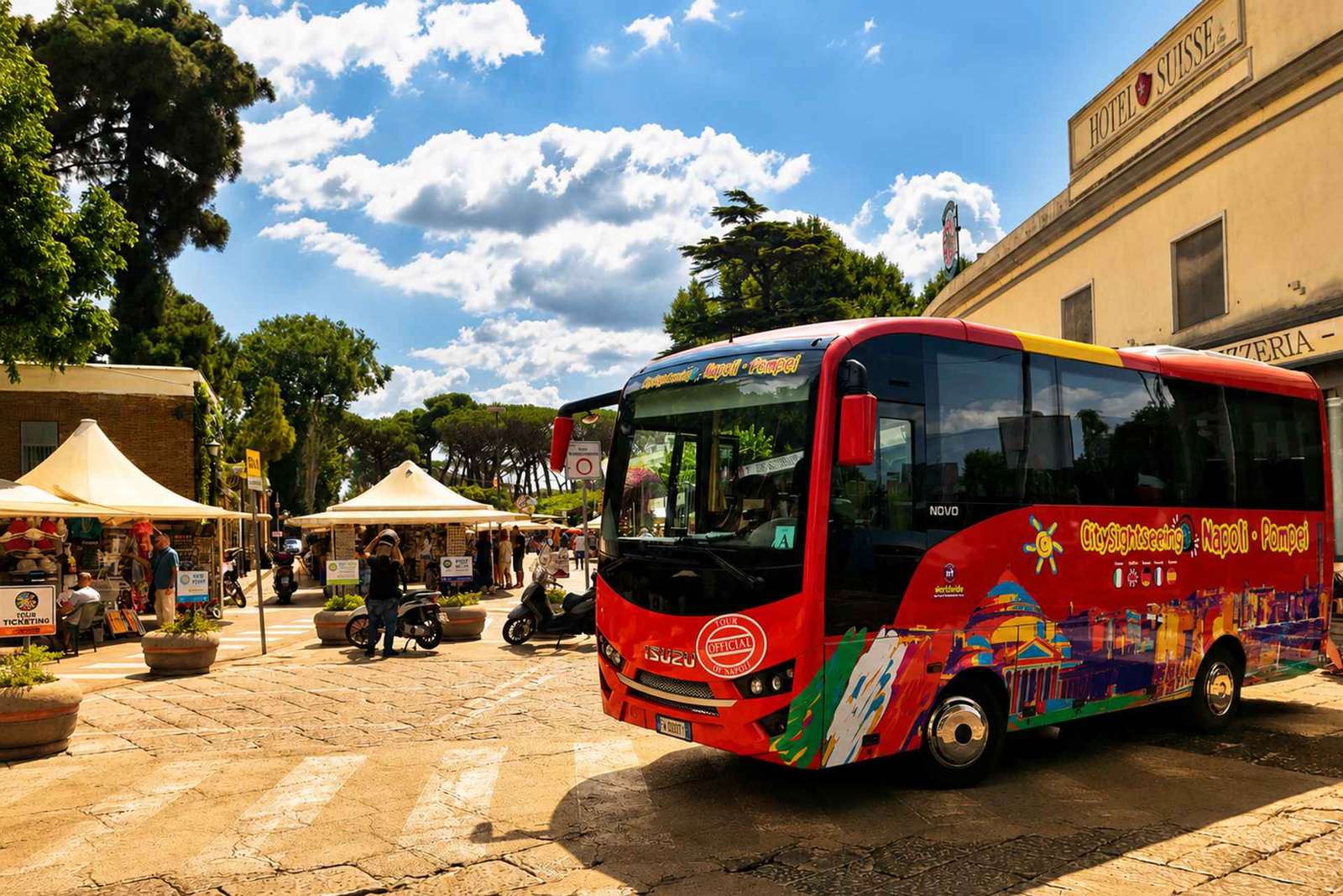 Neapel: Hin- und Rückfahrt mit dem Shuttle-Bus nach Pompeji
