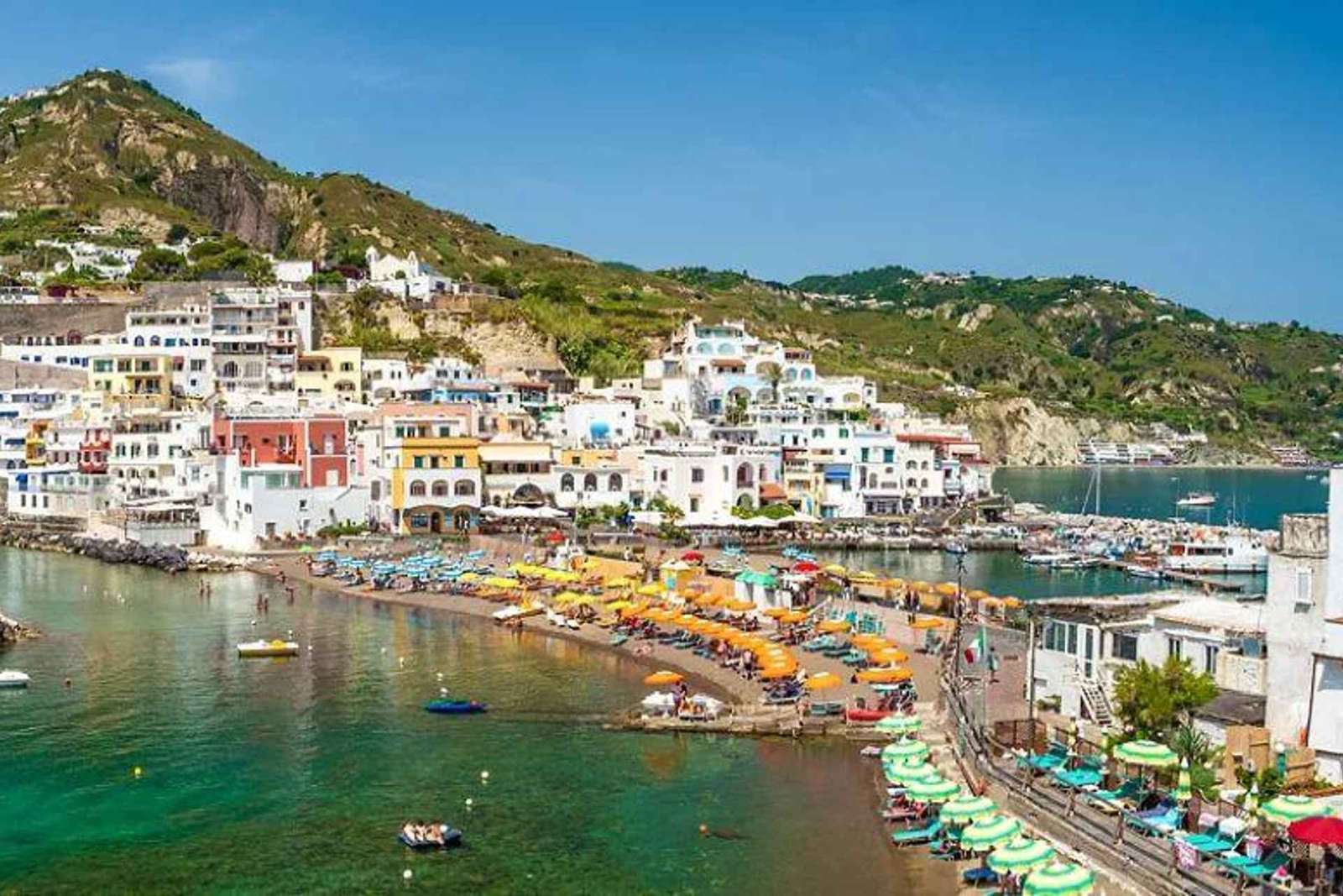 Ischia Inselrundfahrt mit dem Boot und Halt in Sant'Angelo