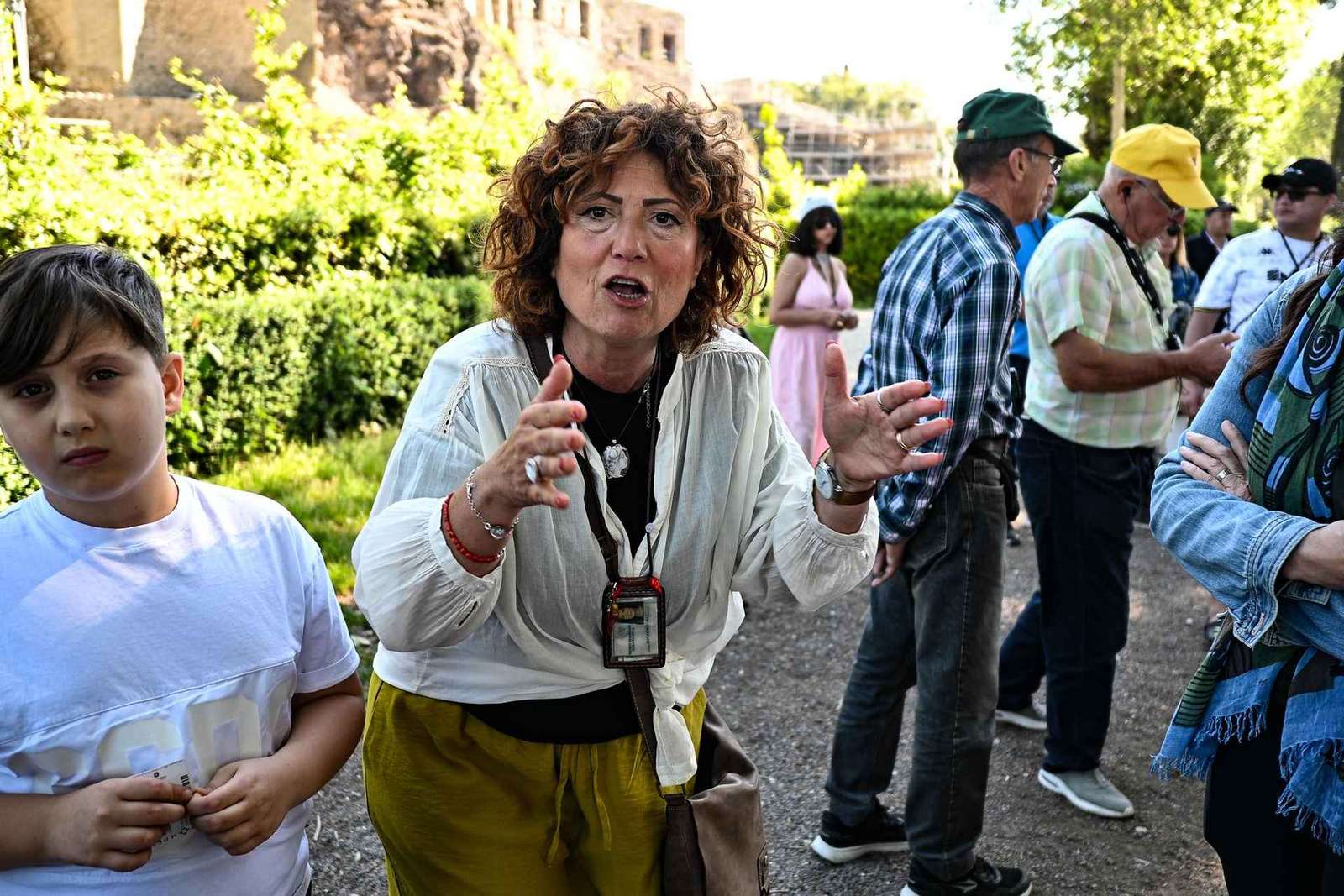Pompeji Führung mit Archäologen in der Gruppe