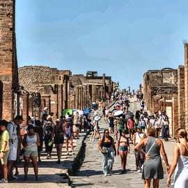 Von Neapel: Pompeji und Vesuv mit Pizzakurs