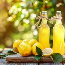 SORRENTO: Limoncello bei Sonnenuntergang nach dem Essen herstellen