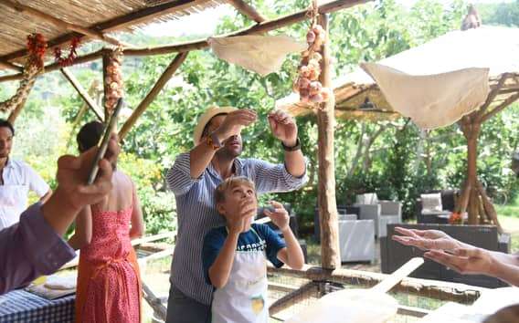 Sorrento: Pizzastunde, Wein und Limoncello auf einem lokalen Bauernhof