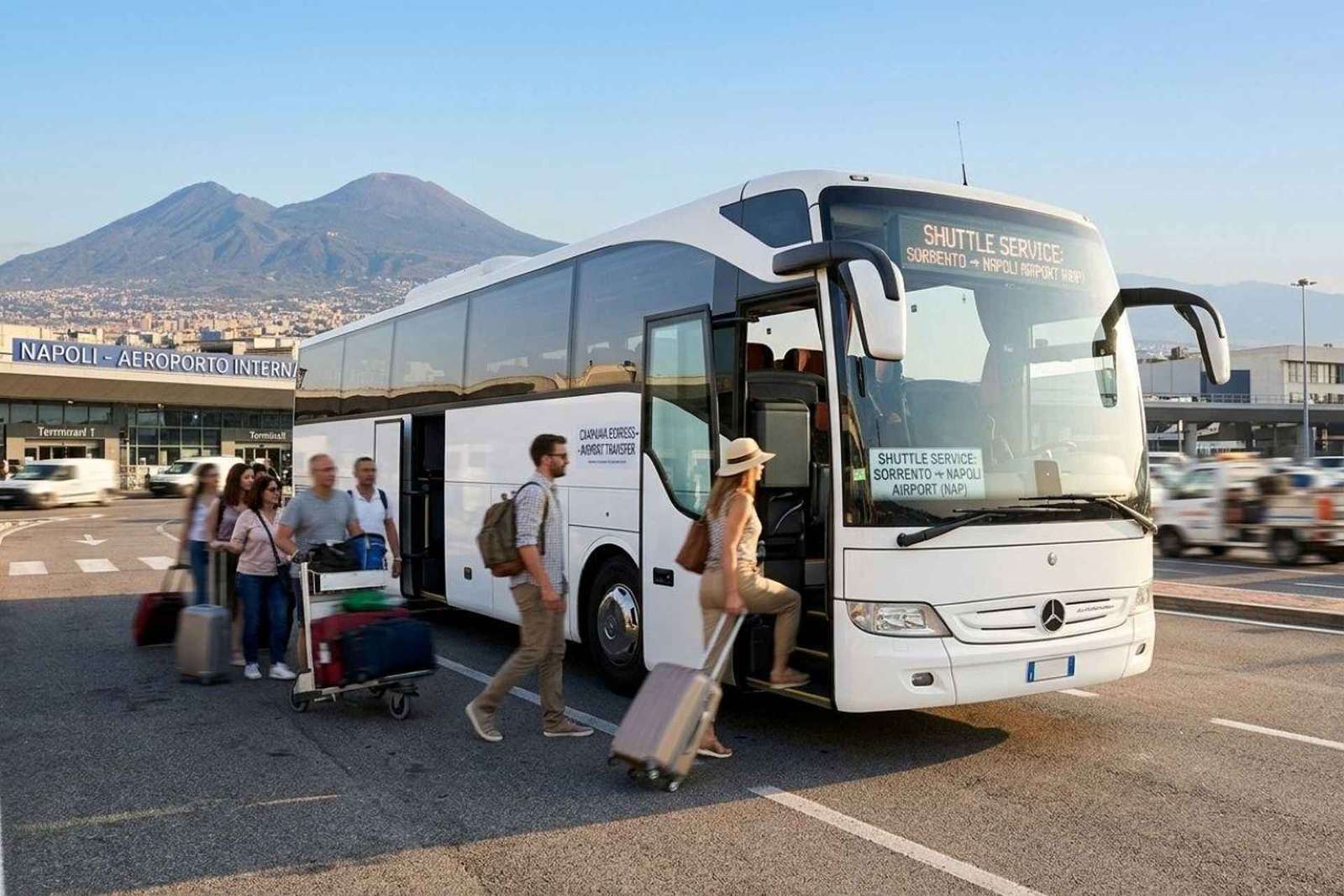 Neapel Flughafen: 1-Weg Shuttle zur Sorrento Küste von Neapel