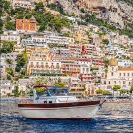 Bootstour von Sorrent nach Positano und Amalfi mit Transfer