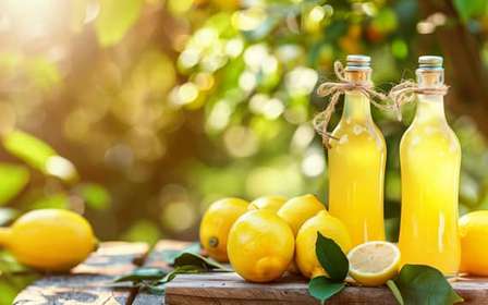 SORRENTO: Limoncello bei Sonnenuntergang nach dem Essen herstellen