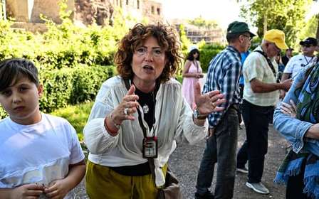 Pompeji Führung mit Archäologen in der Gruppe