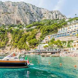 Capri Bootsfahrt ab Sorrent mit Badestopp und freier Zeit