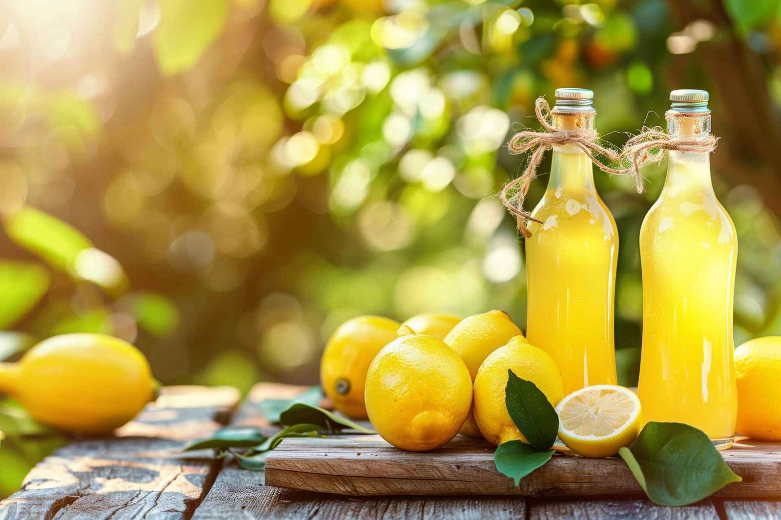SORRENTO: Limoncello bei Sonnenuntergang nach dem Essen herstellen