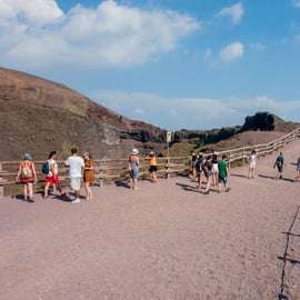 Von Ercolano aus: Vesuvio Park Entry Ticket und Hin- und Rückfahrt mit dem Bus