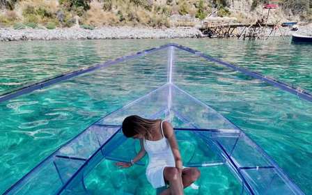 Glasbodenboot Ischia: Badestopp an der Grünen Grotte